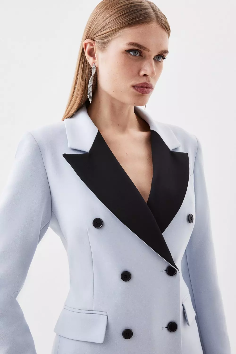 Compact Stretch Contrast Collar Db Tailored Jacket